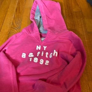 Hot pink Abercrombie hoodie size large